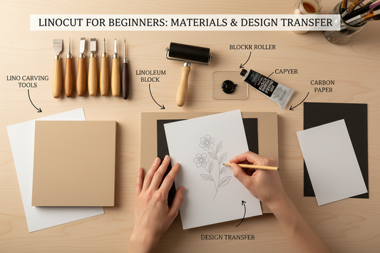 Unlock Linocut Printmaking: Must-Know Materials and Design Transfer Methods for Beginners