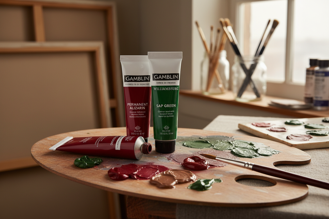 Unveiling the Beauty of Gamblin Permanent Alizarin & Williamsburg Sap Green: A Painter’s Guide