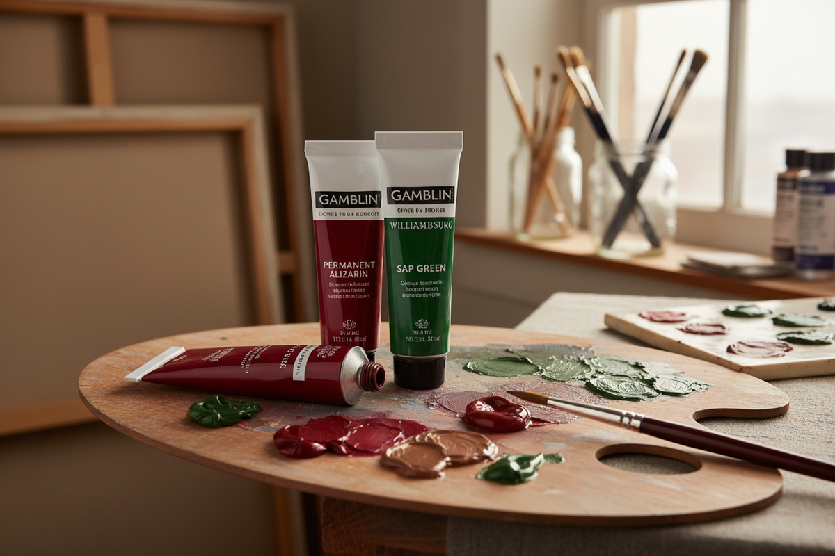 Unveiling the Beauty of Gamblin Permanent Alizarin & Williamsburg Sap Green: A Painter’s Guide