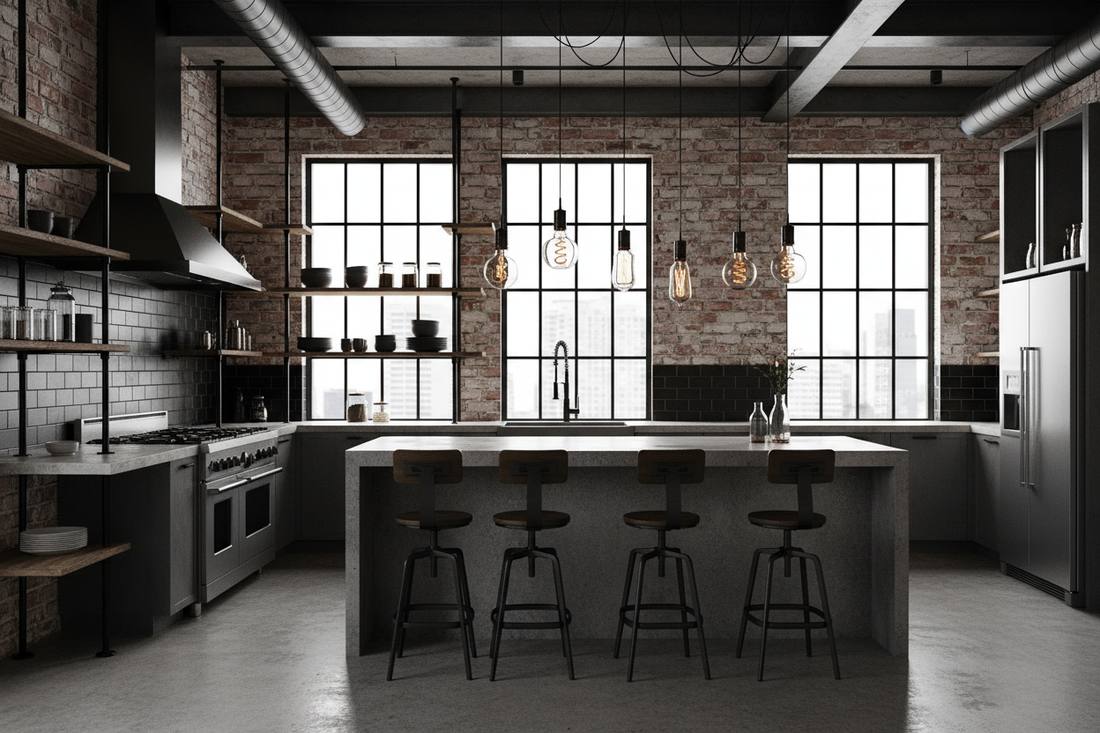 Urban Edge: Bold Modern Industrial Kitchen Ideas – Wallpics