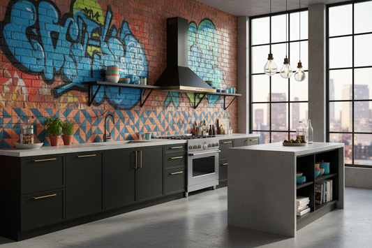 Urban Edge: Bold & Vibrant Kitchen Design Ideas