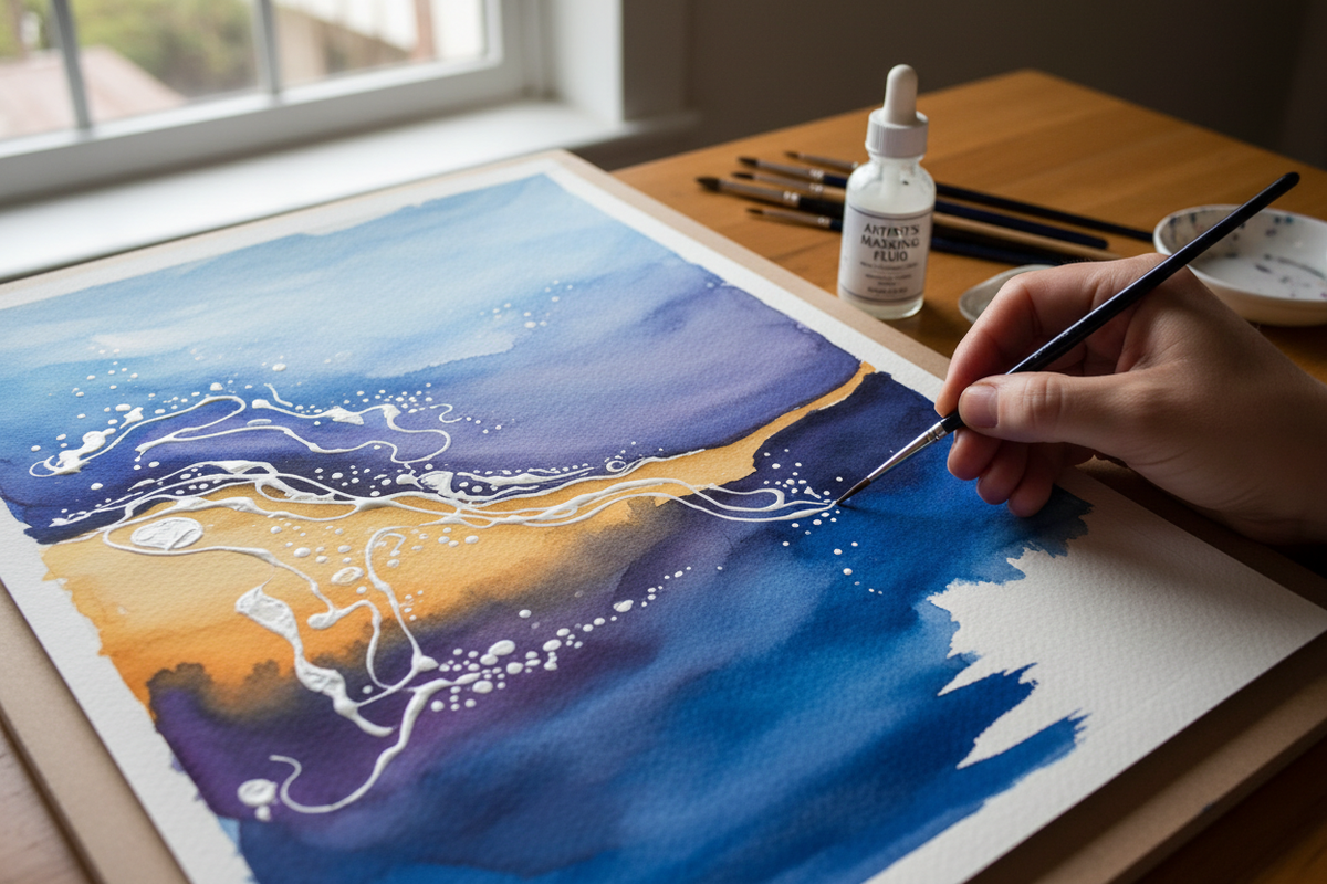 Using Masking Fluid Like a Pro: Secrets for Crisp Highlights and Luminous Textures