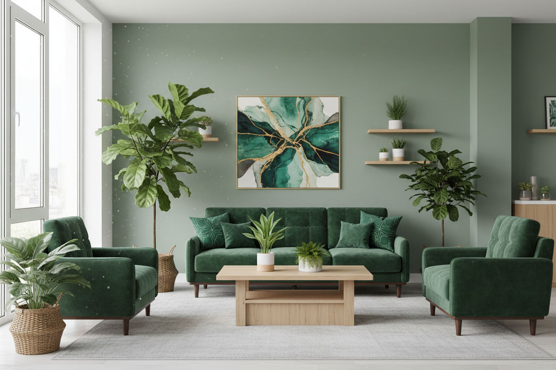 Verdant Revival: A Fresh Perspective on Green Interior Accents
