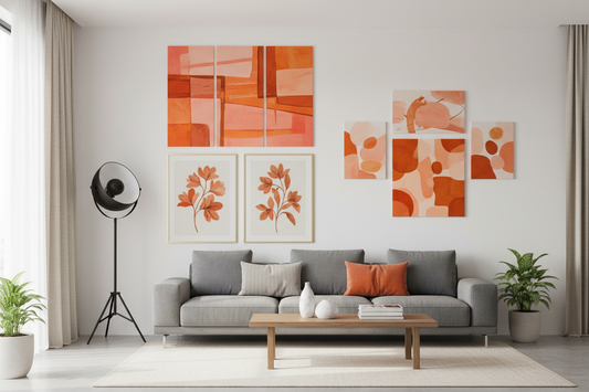 Vibrant Orange Wall Art Ideas for a Stylish Home