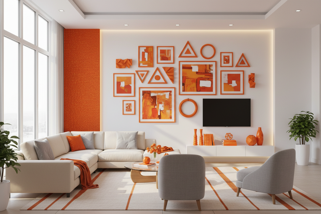 Vibrant Orange Wall Decor Ideas to Energize Your Space