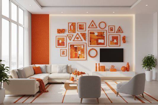 Vibrant Orange Wall Decor Ideas to Energize Your Space