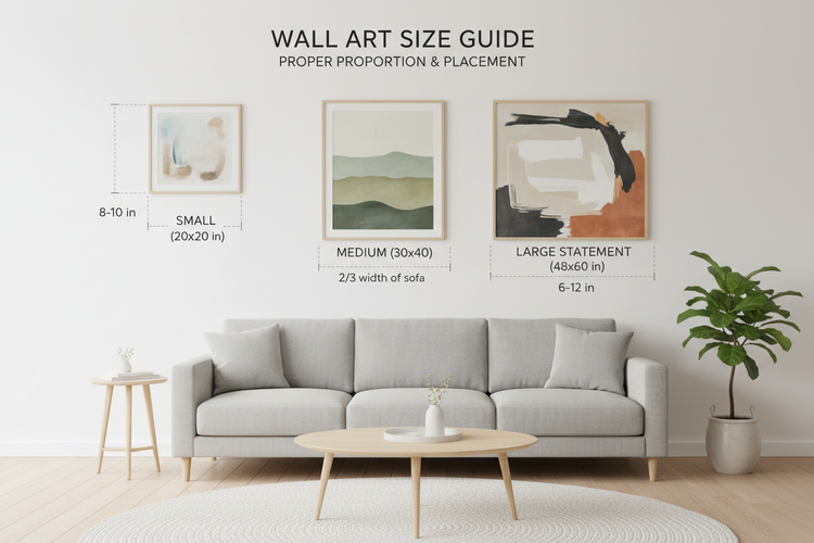 Wall Art Size Guide: How to Choose the Perfect Fit for Your Space ...