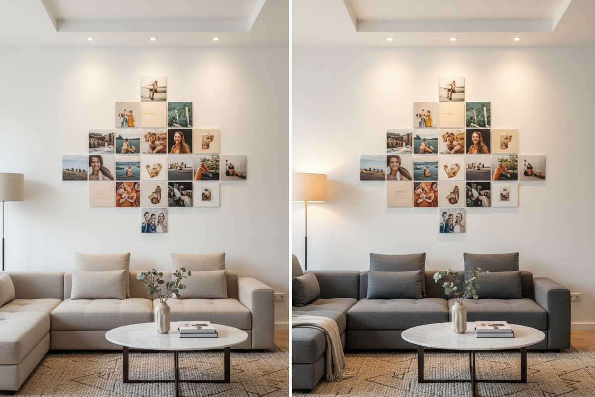 Wall Makeover Magic: Using Photo Tiles to Elevate Your Decor