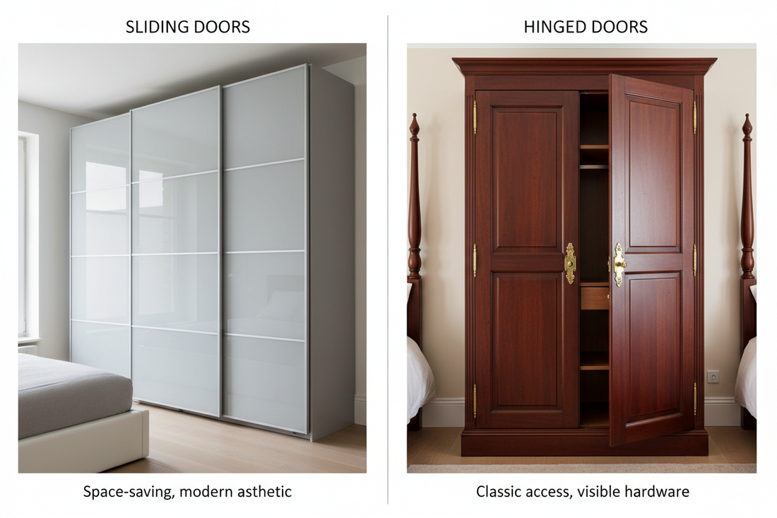 Wardrobe Doors Made Easy: Sliding vs Hinged Styles Explained