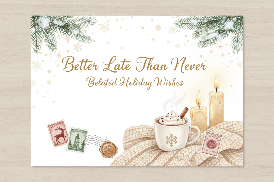 Warm and Thoughtful Messages for Late Christmas Cards