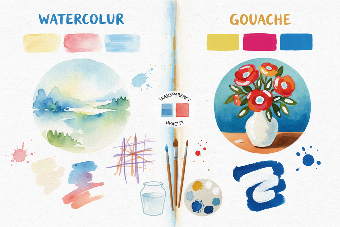 Watercolour vs Gouache: Key Differences Every Artist Should Know