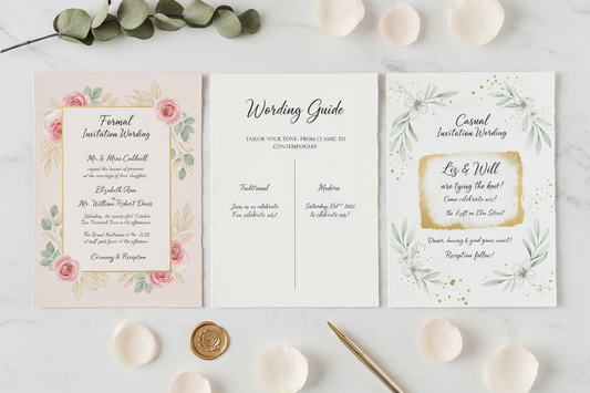 Wedding Invitation Wording Guide: From Formal to Casual Examples
