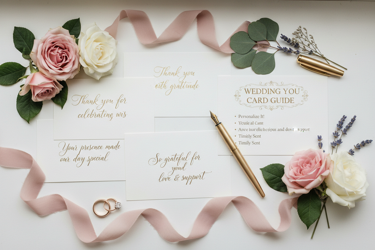 Wedding Thank You Card Guide: Wording & Sample Messages