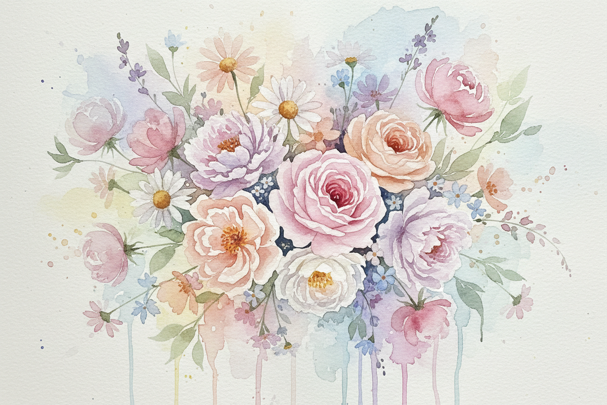 Whispers in Watercolour: Mesmerizing Flower Art You’ll Love