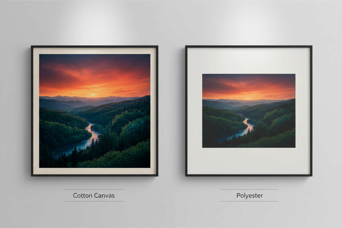 Why Cotton Canvas Prints Outperform Polyester: The Ultimate Guide to Color Accuracy and Depth