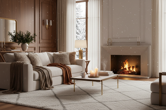 Winter Living Room Styling Ideas for Warmth, Elegance, and Comfort