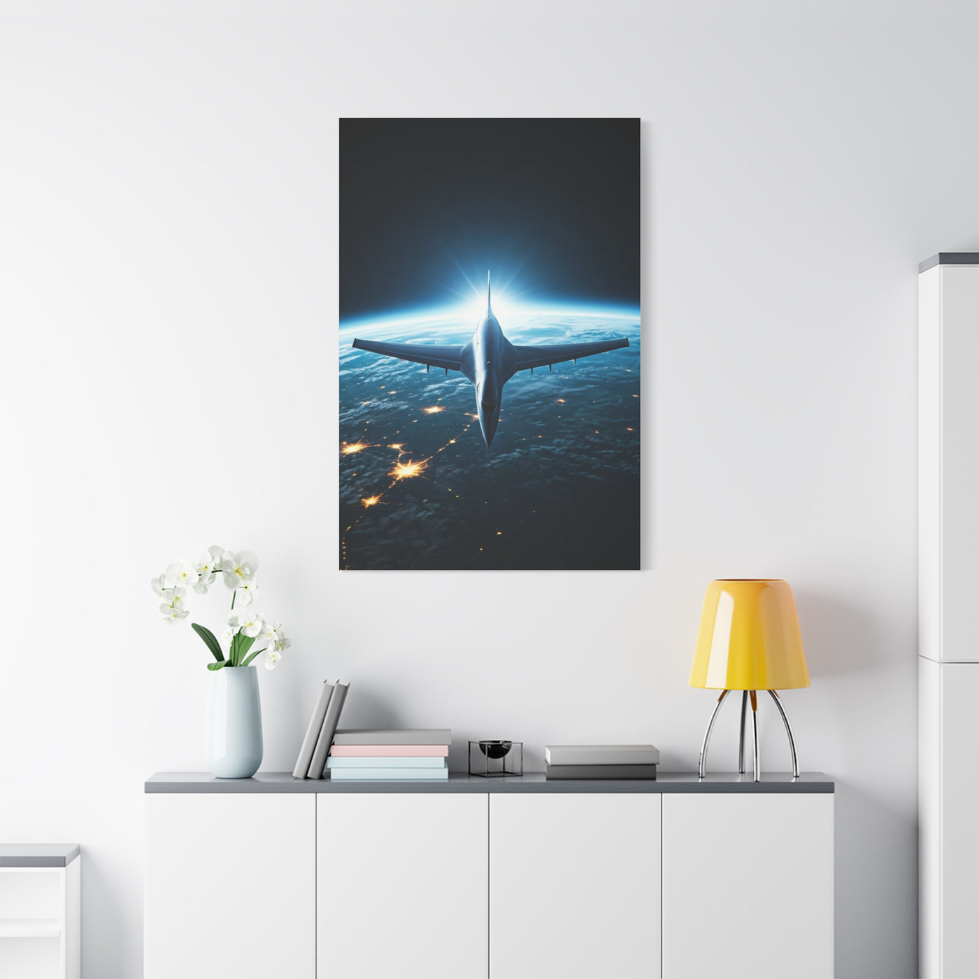 Space Edge Flight Perspective Wall Art & Canvas Prints