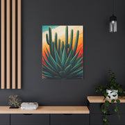 Agave Foreground Desert Saguaro Painting Wall Art & Canvas Prints
