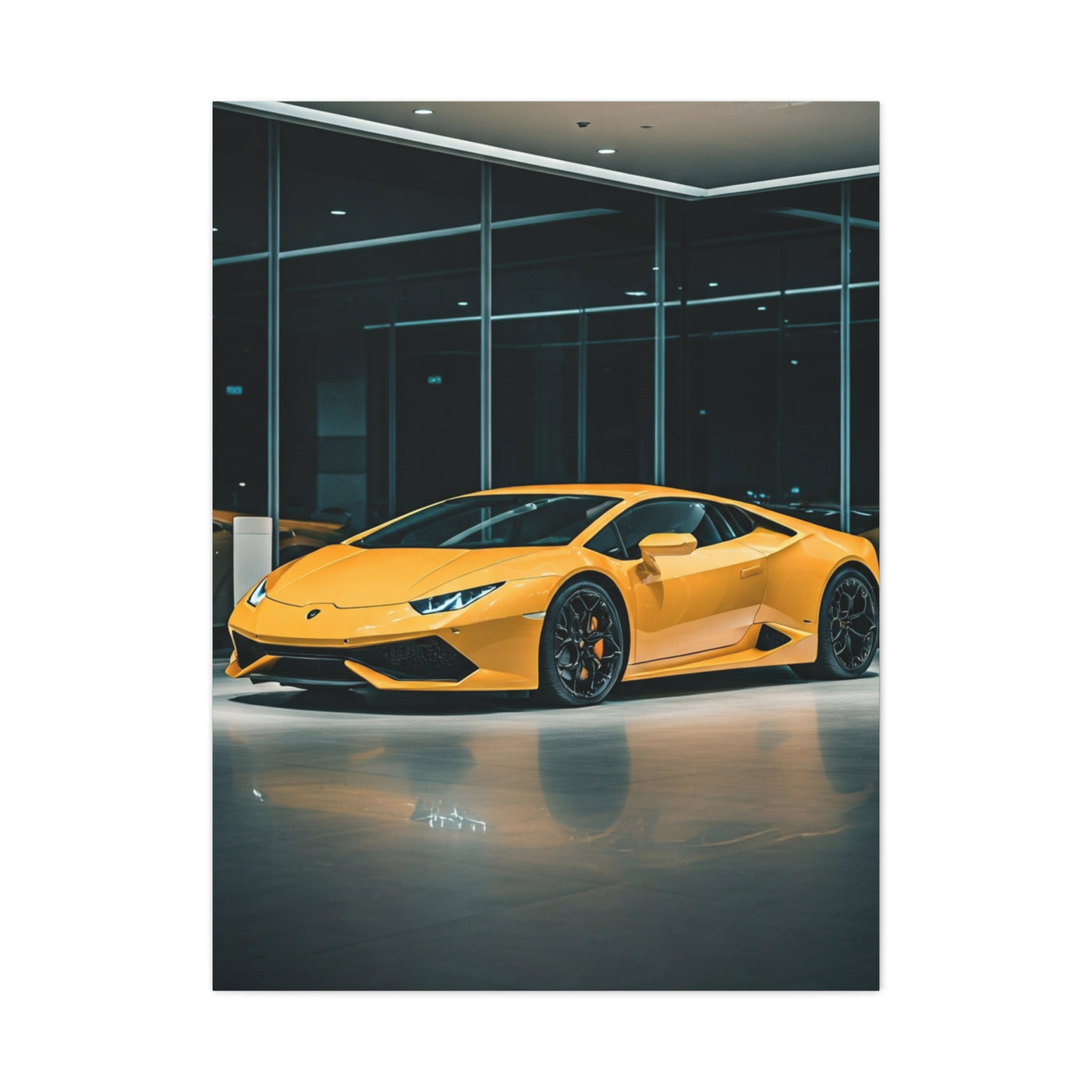 Lamborghini Huracán Modern Showroom Wall Art & Canvas Prints