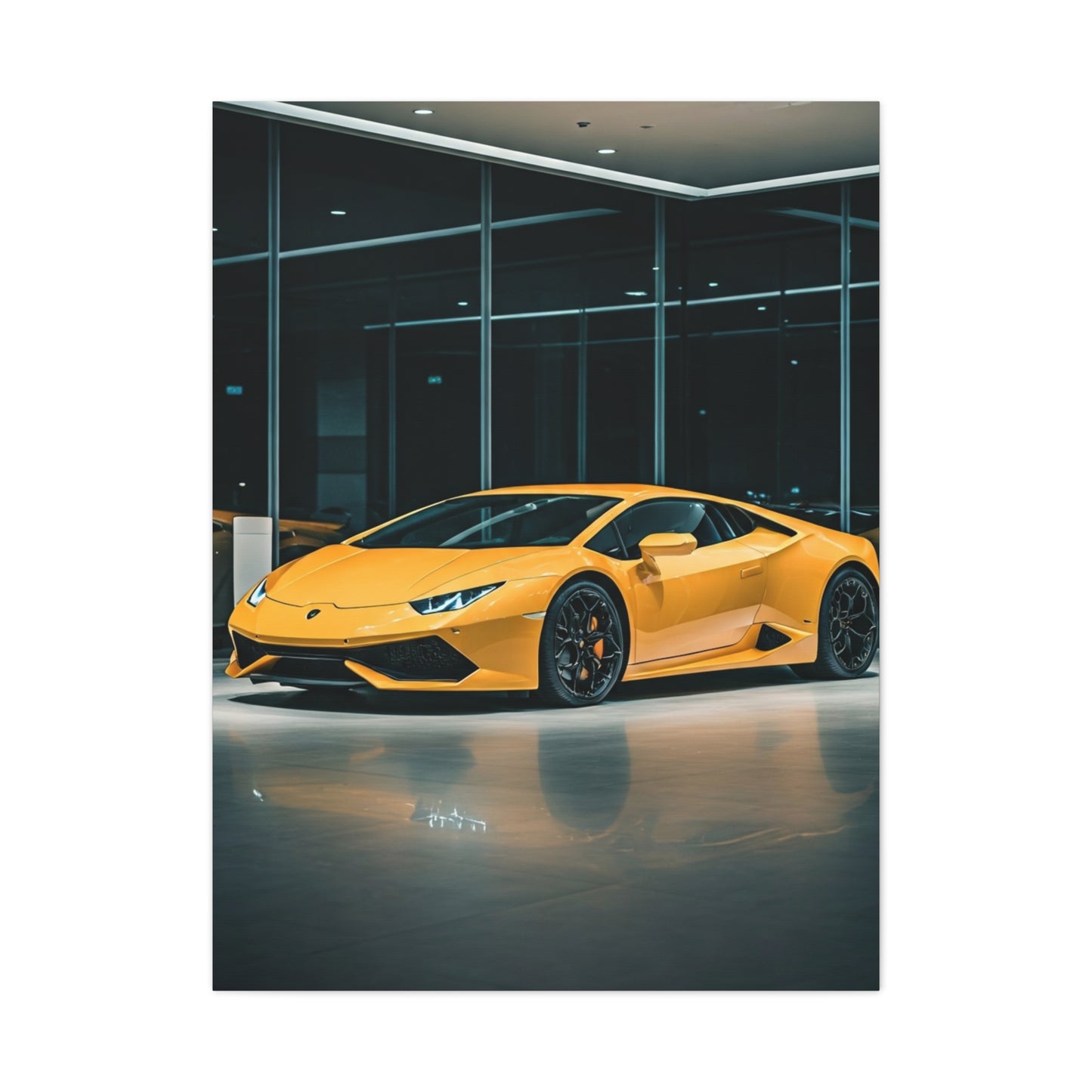 Lamborghini Huracán Modern Showroom Wall Art & Canvas Prints