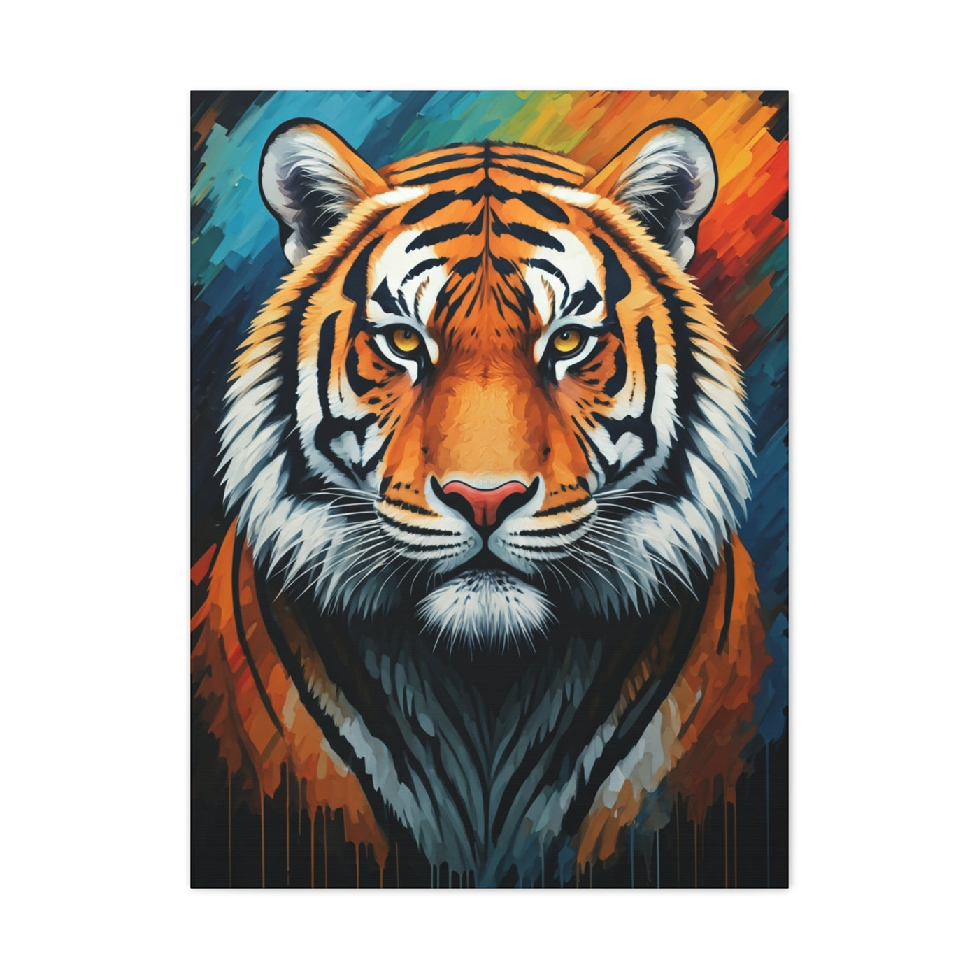 Fierce Ember Tiger Wall Art & Canvas Print