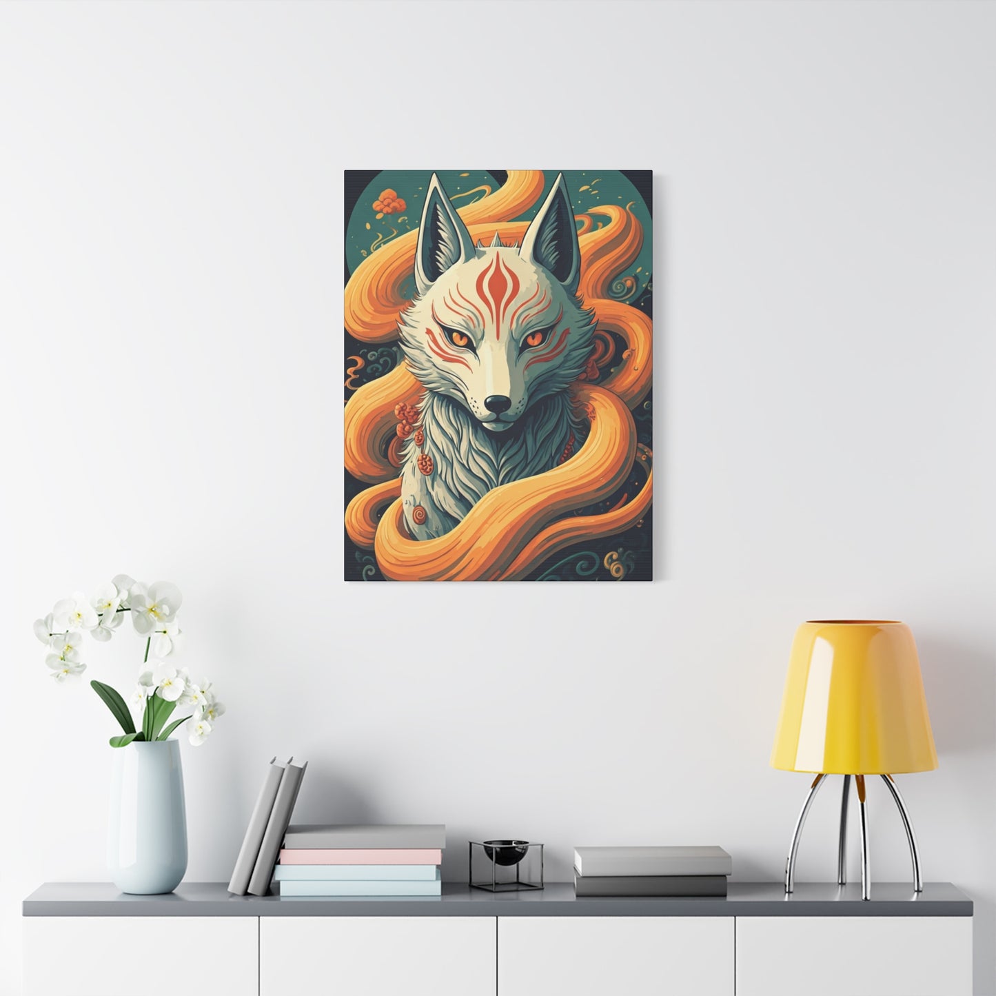 Sacred Kitsune Guardian Wall Art & Canvas Prints