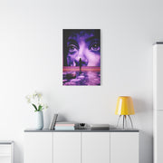 Monumental Purple Gallery Portrait Contemporary Wall Art & Canvas Print