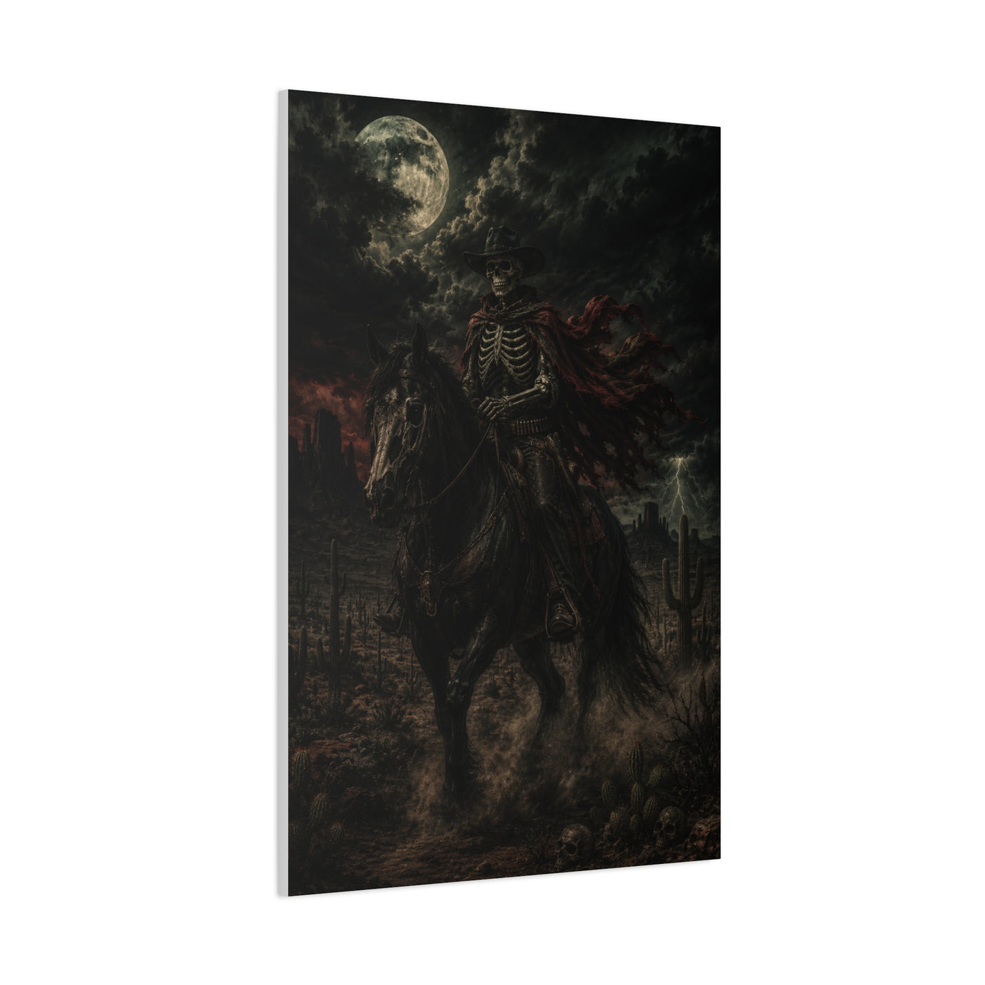 Storm Rider Gothic Western Scene Wall Art & Canvas Print