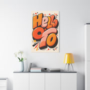 Retro Pop Typography Statement Wall Art & Canvas Print