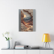 Sculptural Desert Window Relief Wall Art & Canvas Print