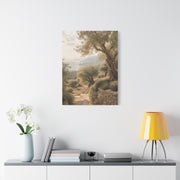 Olive Grove Coastal Serenity Wall Art & Canvas Print