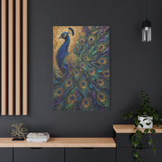 Impasto Jewel Peacock Expressionist Wall Art & Canvas Print