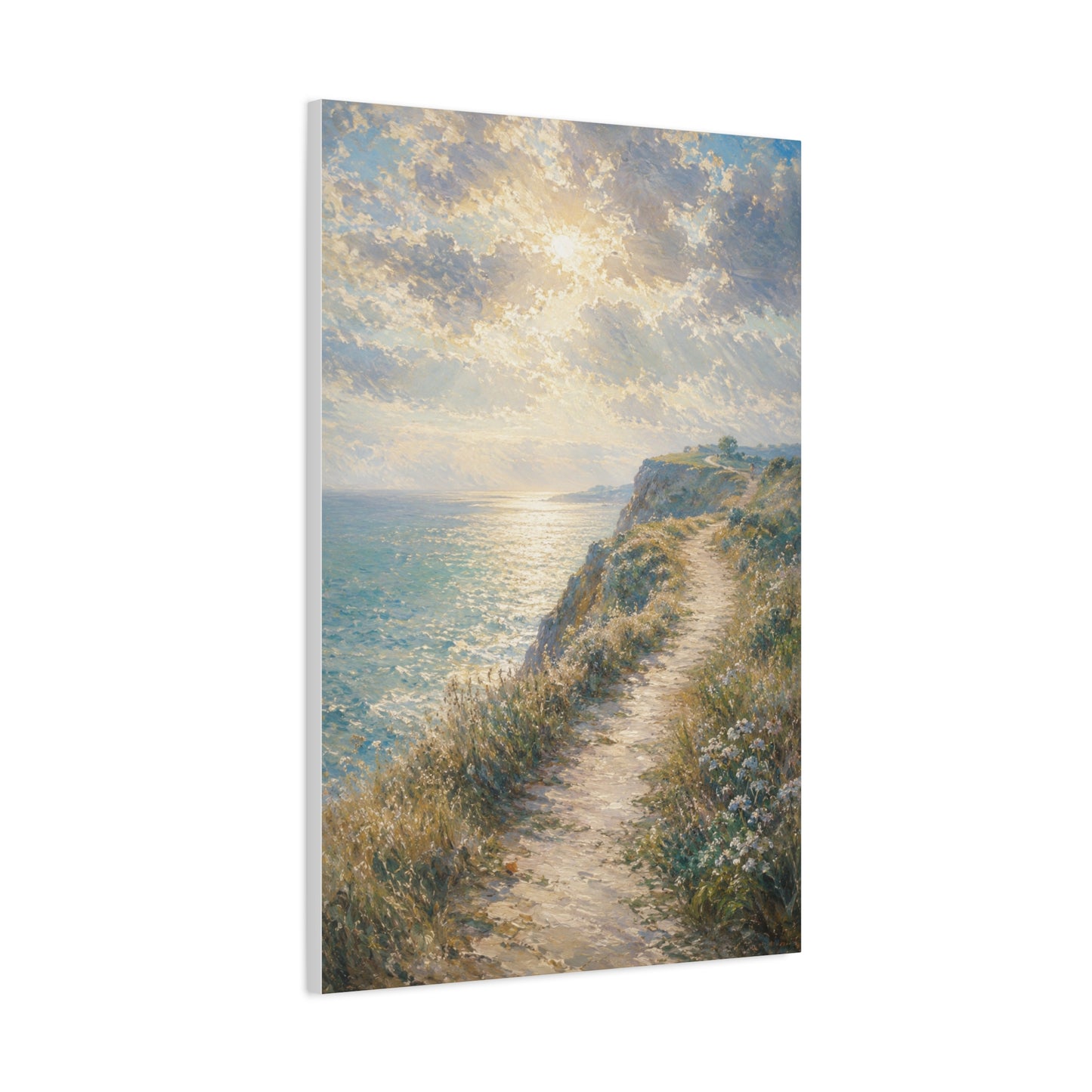 Psalm 27 Coastal Light Scripture Wall Art & Canvas Print