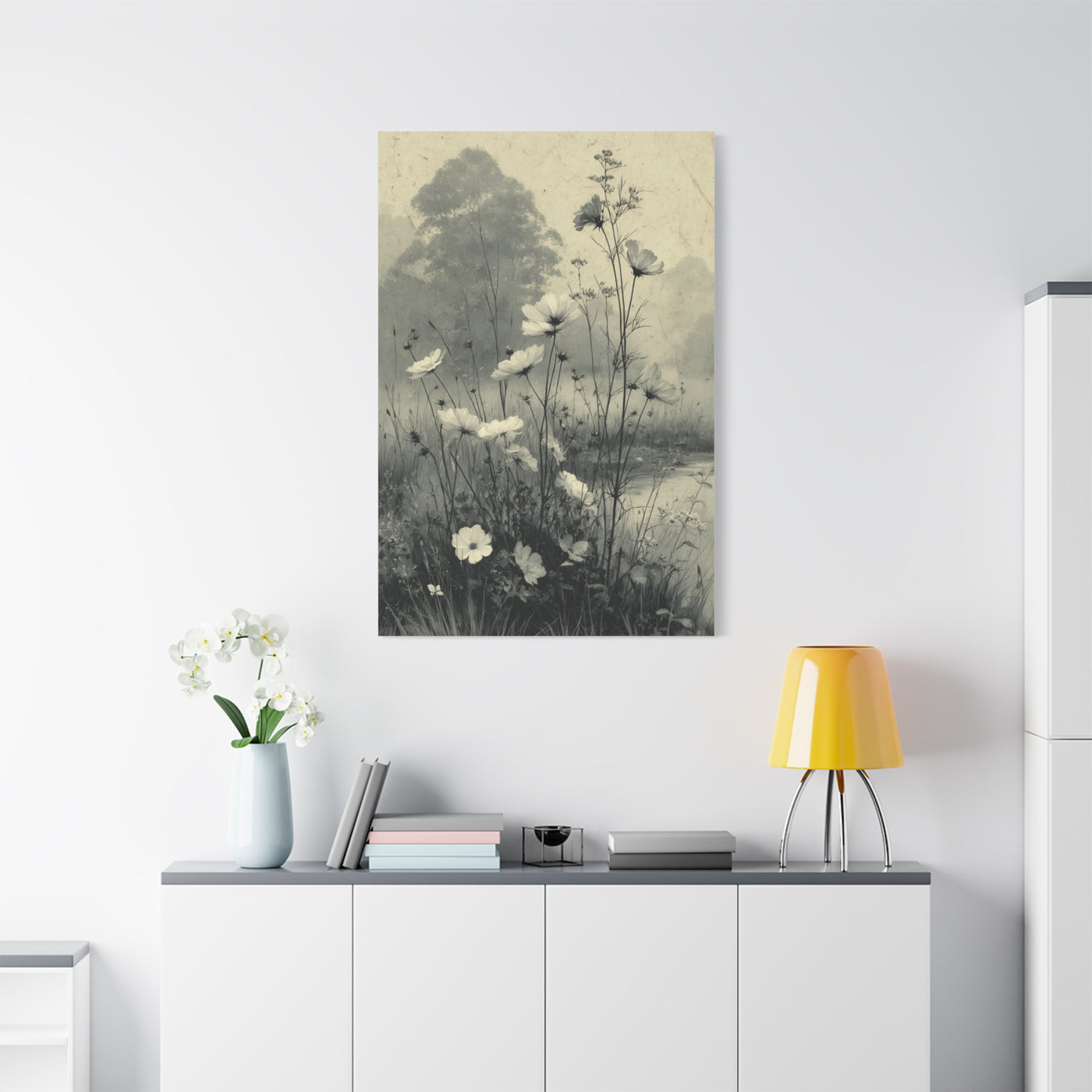 Vintage Wildflower Meadow Botanical Wall Art & Canvas Print