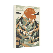 Mid-Century Modern Graphic Mountains Wall Art & Canvas Print