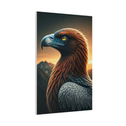 Golden Eagle with Vibrant Sunset Background Wall Art & Canvas Prints