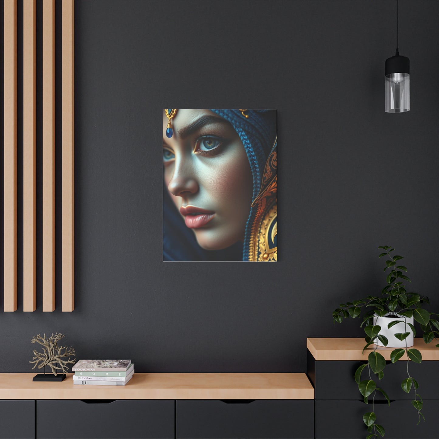 Supreme Art Blue & Gold Collection Wall Art & Canvas Print