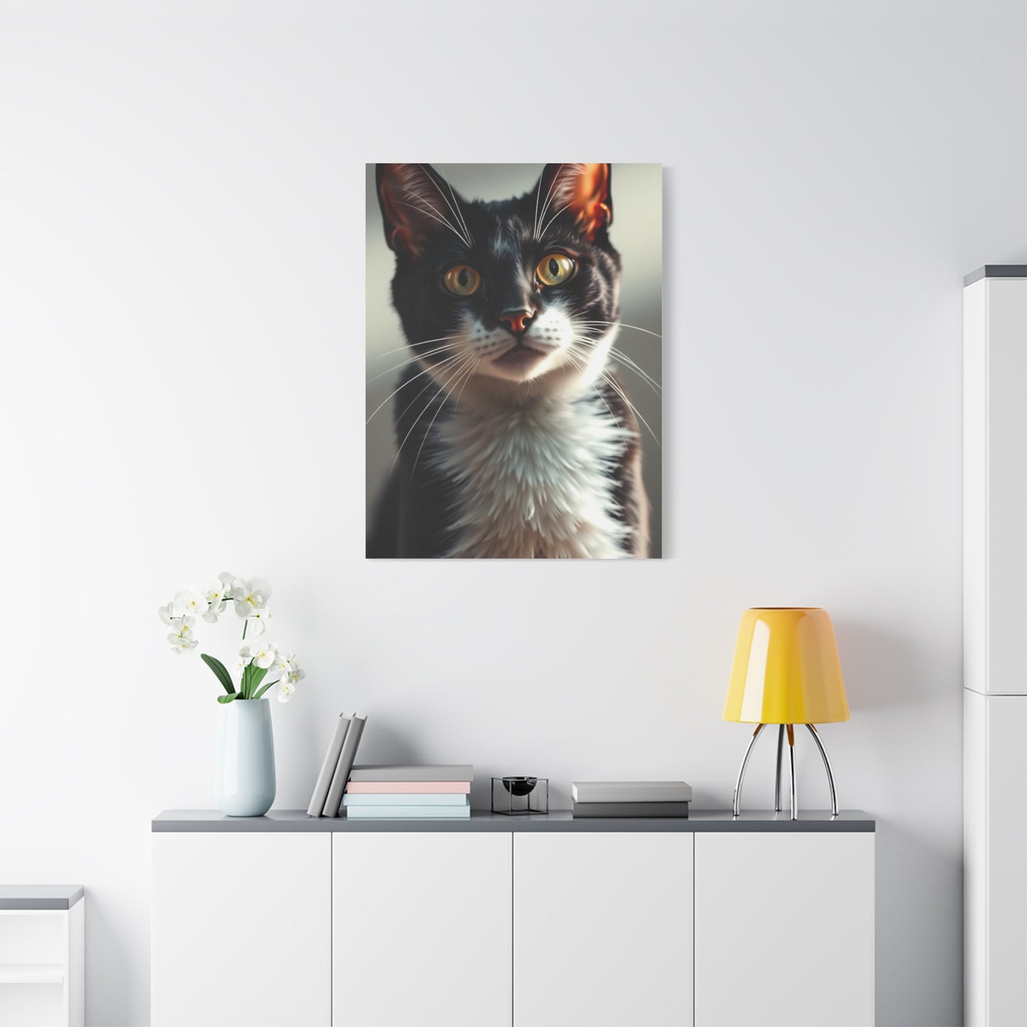 Vision Tuxedo Cat Art Art Wall Art & Canvas Print