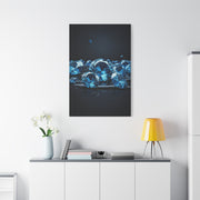 Scattered Blue Diamonds Luxury Wall Art & Canvas Prints