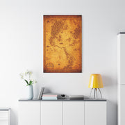 Antique Treasure World Map Wall Art & Canvas Prints