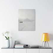 Scandinavian Winter Minimalist Mountain Wall Art & Canvas Print
