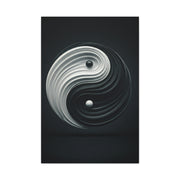 Monochrome Yin Yang Energy Wall Art & Canvas Prints