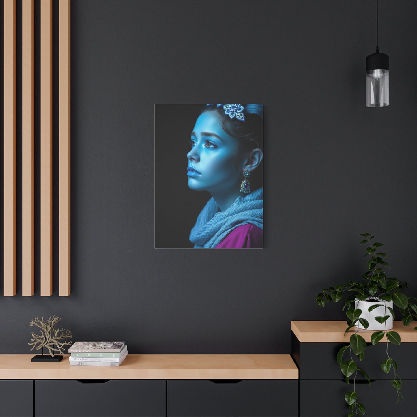 Aqua Tranquility Canvas Wall Art & Canvas Print