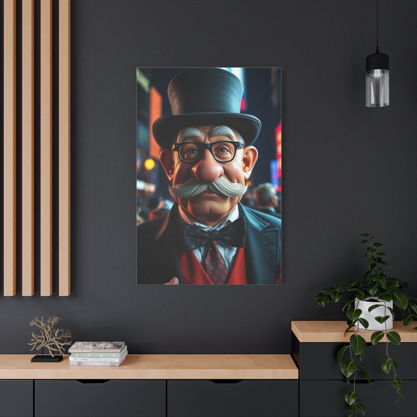 Rich Uncle Pennybags Art Supreme Canvas Wall Art & Canvas Print