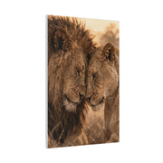 Lion and Lioness Intimate Bond Wall Art & Canvas Print