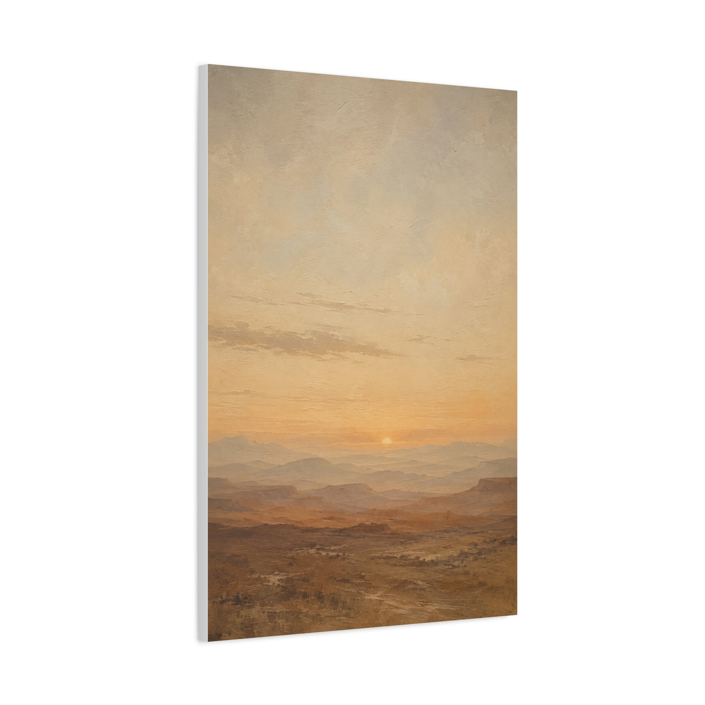 Minimal Desert Horizon Sunset Panorama Wall Art & Canvas Print