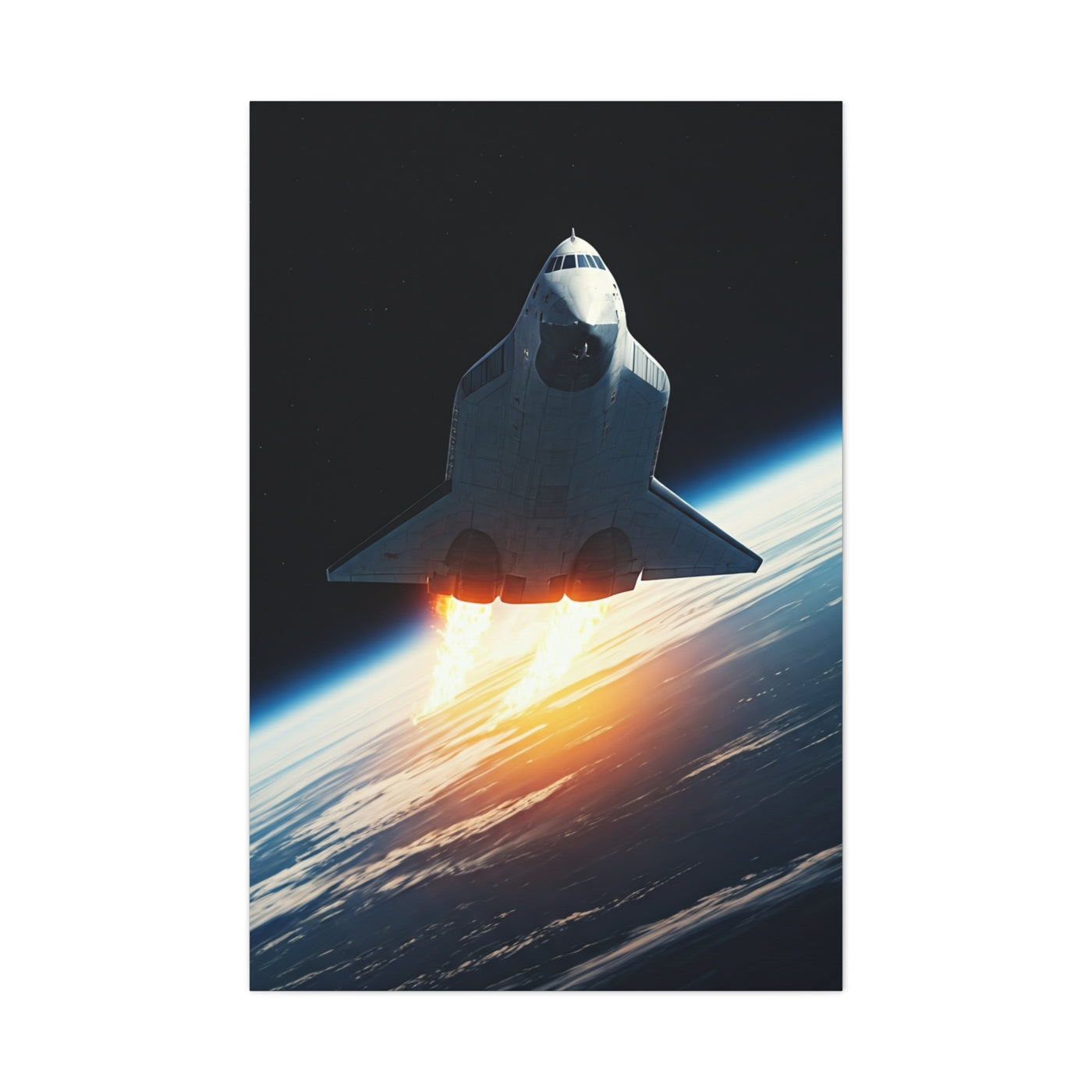 Space Shuttle Earth Ascent Wall Art & Canvas Prints
