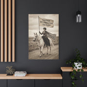 Suffrage Rider Equality Statement Wall Art & Canvas Print