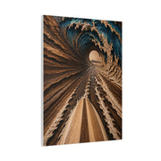 Wooden Barrel Tunnel Surf View Wall Art & Canvas Print