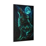 Celestial Spirit Wolf Dual Form Scene Wall Art & Canvas Print